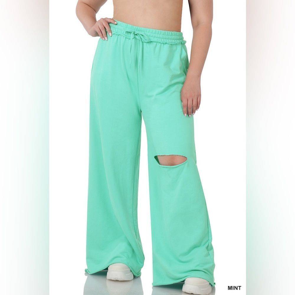 Zenana Outfitters Mint plus size Joggers